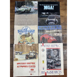 Vintage Laguna Seca Monterey Historic Automobile Races Programs Lot 6 1983-1991